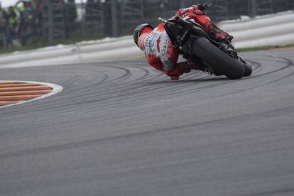 Jorge Lorenzo, en el circuito de Sachsenring.
