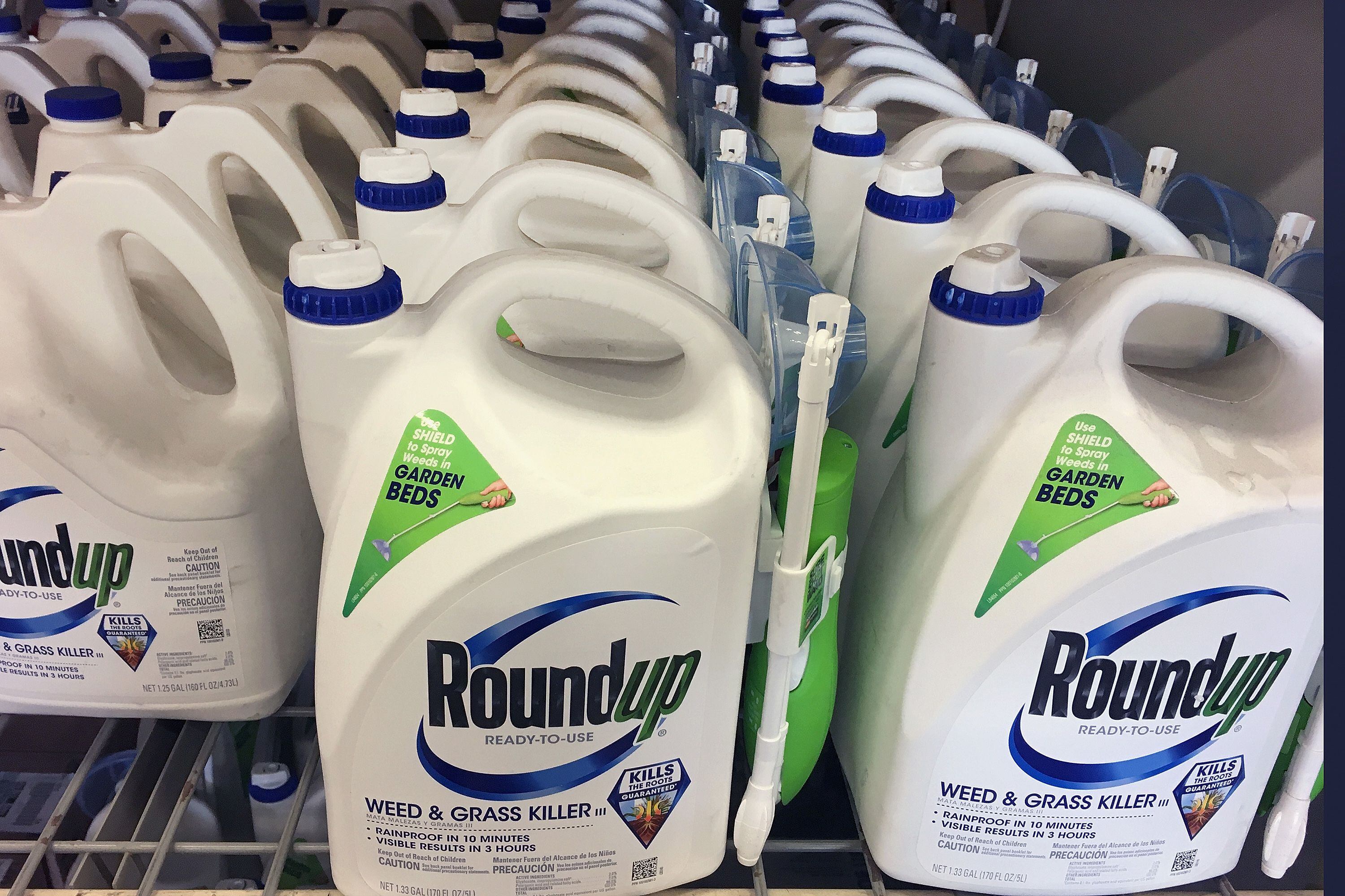 Envases de Roundup, la marca con la que Monsanto comercializa el glifosato.