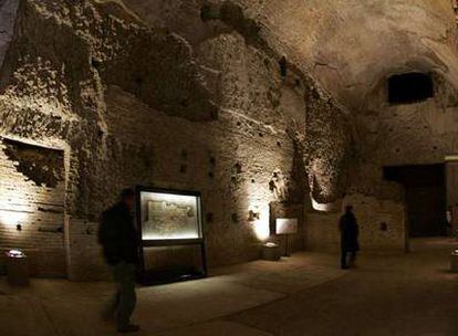 Vista del interior de la Domus Aurea.