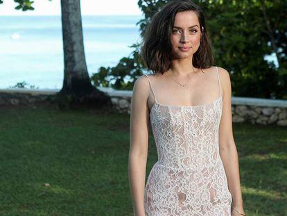 Ana de Armas, en la presentación de la última película de James Bond, en Jamaica, en abril. 