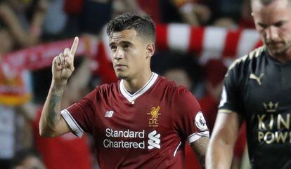 Coutinho, con el Liverpool.