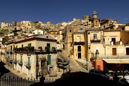 Desde Ibla una escalinata asciende hasta Ragusa.