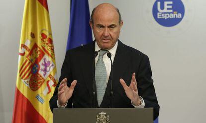 El ministro español de Economía, Luis de Guindos.