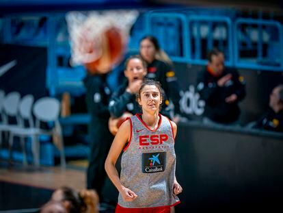 Alba Torrens, en un entrenamiento con España.© ALBERTO NEVADO (FEB)