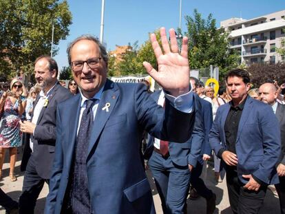 Quim Torra, en un acto conmemorativo del 1-O.