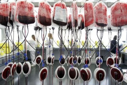 Una imagen de un banco de sangre.