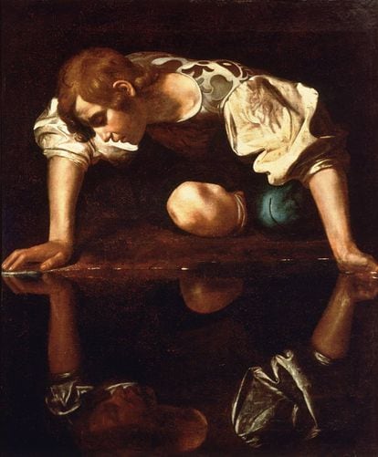 'Narciso', de Caravaggio (1597-99), conservado en Roma.