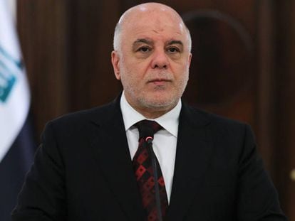 El primer ministro iraqu&iacute;, Haider al Abadi, en rueda de prensa en Ankara, el 25 de octubre.