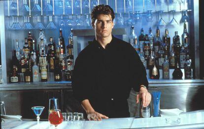 Tom Cruise, en la película 'Cocktail' (1988).