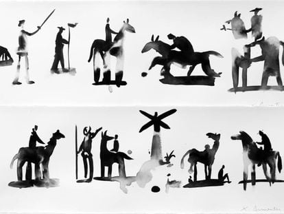 Una sèrie d’il·lustracions sobre el Quixot amb tinta xinesa de Xano Armenter (2016).