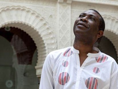 Youssou N&rsquo;Dour, retratado en Cartagena antes de su actuaci&oacute;n.