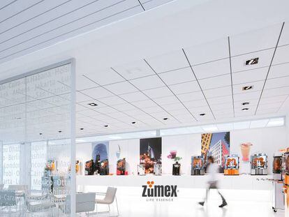 Exposición de maquinaria de Zumex.