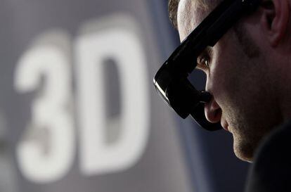 Gafas 3D en la feria del CeBIT de 2010.