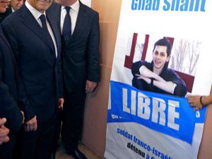 Sarkozy muestra su satisfacción tras la liberación de Gilad Shalit.