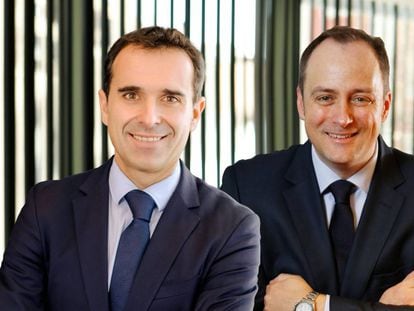 A la izquierda, José Ramón Berecibar, socio fundador de GBP Legal y futuro socio de Cuatrecasas. A la derecha, Joanes Labayen, nuevo director de la oficina del bufete en el País Vasco.