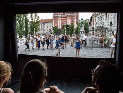 L'espectacle 'Panorama', dels suïssos Kino Tehetre.