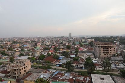 Vista aérea de Kinshasa, capital de la República Democrática del Congo.