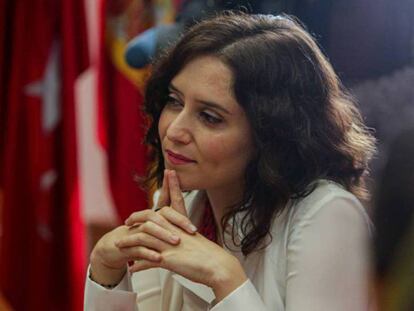 La presidenta de la Comunidad de Madrid, Isabel Díaz Ayuso