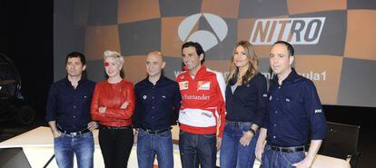 De izquierda a derecha: Toni Cuquerella (ingeniero de BMW), María de Villota, Antonio Lobato, Pedro Martínez de la Rosa, Nira Juanco y Jacobo Vega.
