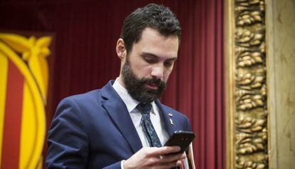 El presidente del Parlament Roger Torrent.