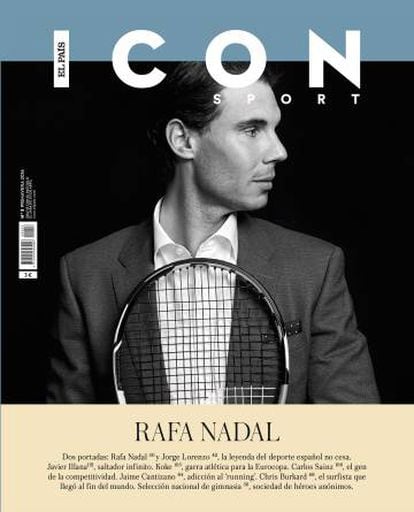 Rafael Nadal y su raqueta protagonizan la portada nº 3 de ICON SPORT.