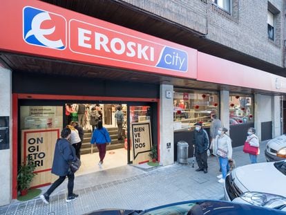 Supermercado Eroski City en Getxo, País Vasco, la semana pasada