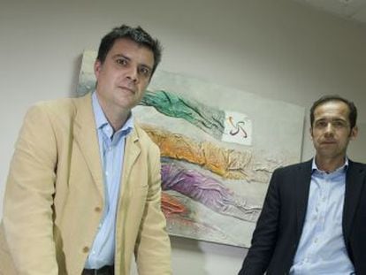 Alberto Estévez y José López, ngenieros que detectaron el cobro indebido