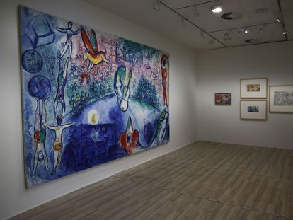 Vista de la exposición 'Chagall. Un grito de libertad' en la Fundación Mapfre.