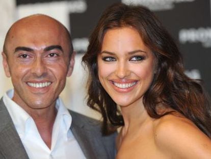 Manuel Mota, con Irina Shayk.