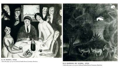 The other two Dalí works not stolen: 'Vino rancio' and 'Los donkeys de Biure'.