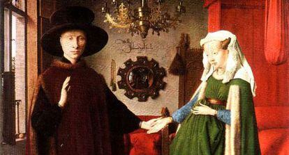 La obra 'Matrimonio Arnolfini' de Jan Van Eyck.