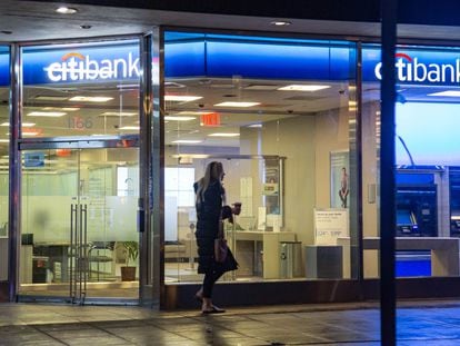 Imagen de archivo de una sucursal de Citibank en Nueva York.