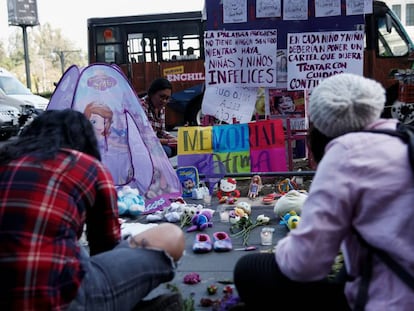 Memorial de Fátima, la niña de 7 años asesinada en México.