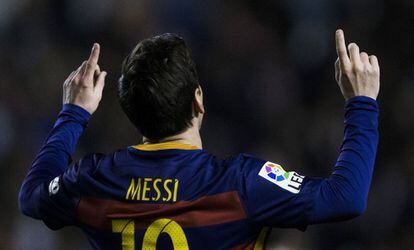Messi celebra su segundo gol