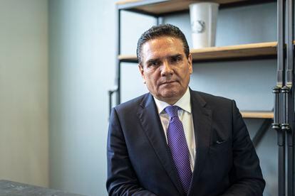 Silvano Aureoles, gobernador de Michoacan por el PRD, durante una entrevista en un hotel de Ciudad de México.