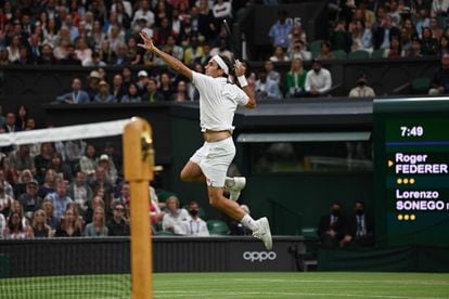 Federer, el año pasado durante un partido en Wimbledon.