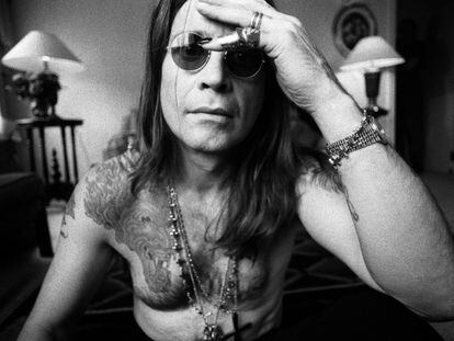 Ozzy Osbourne, con 43 años, fotografiado en Londres en 1991.