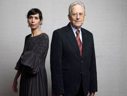 Edurne Portela y Santos Juliá, en la entrega de premios al libro del año de la Asociación de Librerías de Madrid.
 