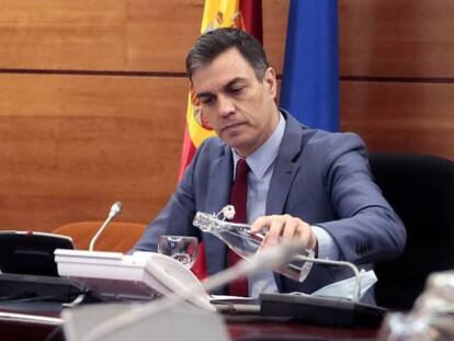 El presidente del Gobierno, Pedro Sánchez, preside el Consejo de Minsitros, en una imagen de archivo.