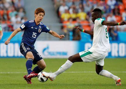 Imagen del partido entre Japón y Senegal en Ekaterimburgo