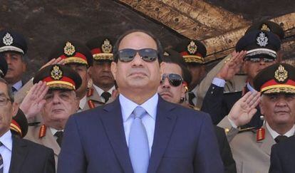 Al Sisi, en una ceremonia de graduaci&oacute;n en la Academia del Aire de El Cairo, en 2014.