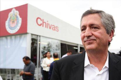 Jorge Vergara durante un evento de Chivas