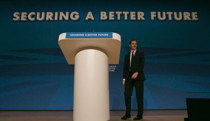 El ministro de Finanzas brit&aacute;nico, en la conferencia del Partido Conservador el 29 de septiembre