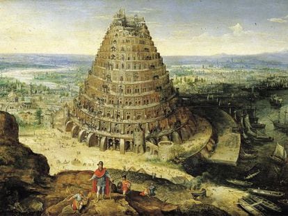 La Torre de Babel en un quadre de Lucas van Volkenborth.