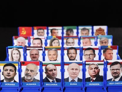 El popular juego Quién es quién, con las fichas de los presidentes de la ex-Unión Soviética