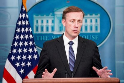 El Consejero de Seguridad Nacional de Estados Unidos, Jake Sullivan, en una rueda de prensa en la Casa Blanca, el 15 de septiembre de 2023.