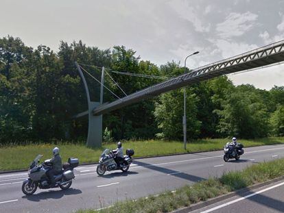 Imagen del puente para ardillas de La Haya tomada de Google Maps.
