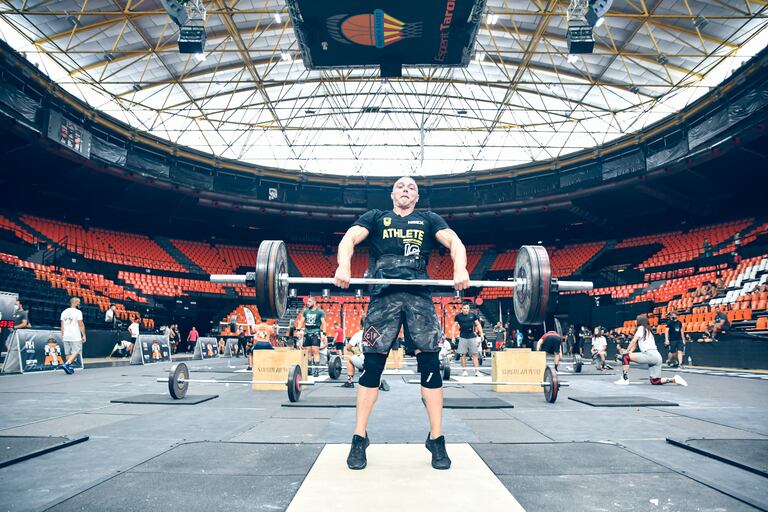 Un atleta durante una prueba del evento deportivo Toronja Games.