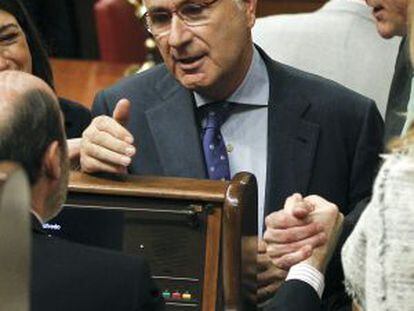 El líder de Unió, Josep Antoni Duran, en el Congreso.