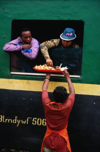 Un vagón del tren de Fianarantsoa, en Madagascar.